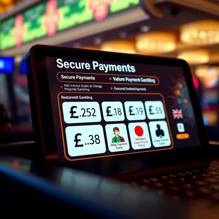 Secure online casino payment options featuring Australian currency symbols and responsible gambling icons