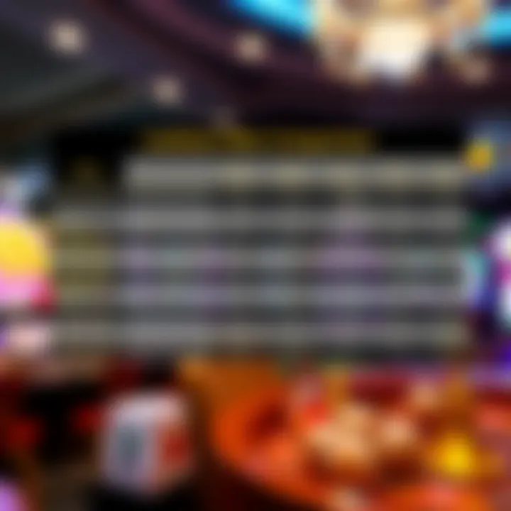 Comparison chart showcasing cashback offers across various Australian online casinos