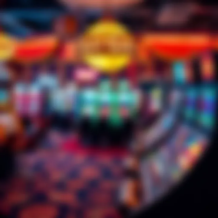 Australian themed casino environment with icons representing gaming and promotions
