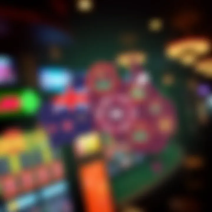 Illustration of an Australian map with icons representing online casino gaming and free bonus codes