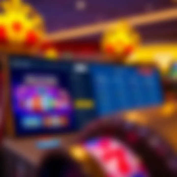 Secure online casino interface showcasing payment options and user-friendly navigation