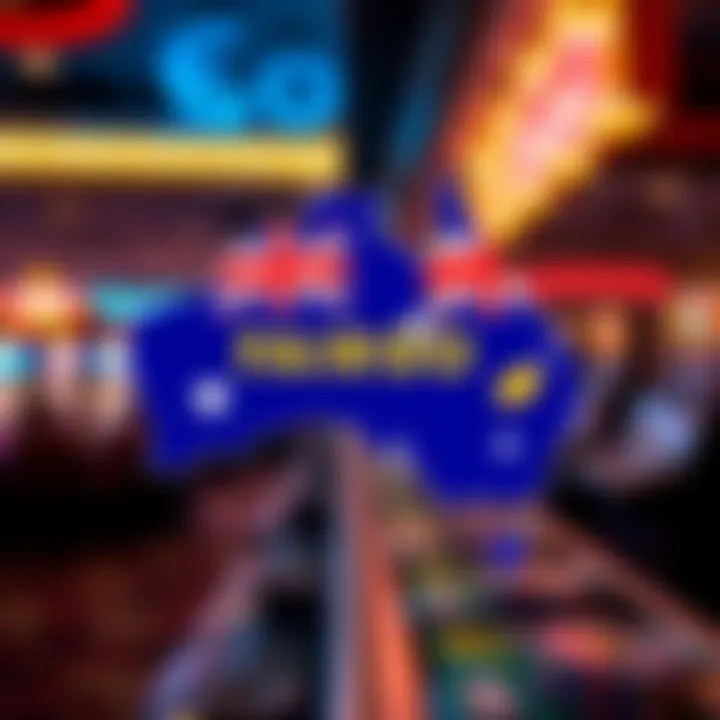 Illustration of Australian map highlighting Fair Go Casino availability with bonus symbols