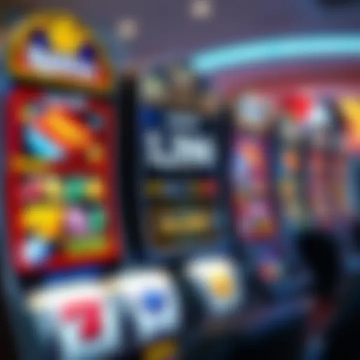 Colorful online pokies interface displaying various game icons and a jackpot amount