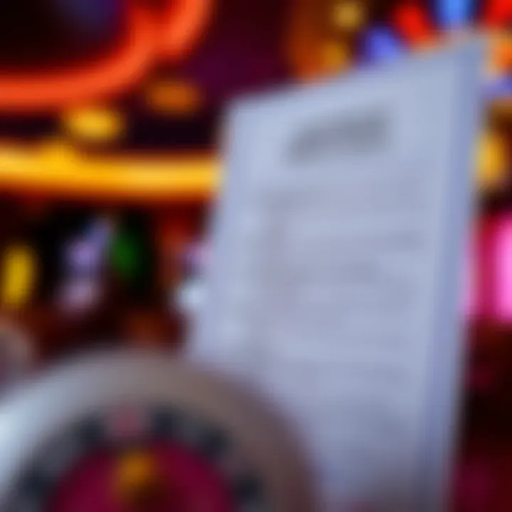 Graphic showing a checklist with casino bonus terms and conditions to ensure safe and eligible play