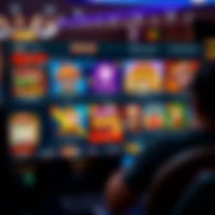 Variety of Games Offered by Casinos Similar to Fair Go Casino Online casino interface showing diverse slot games and user-friendly navigation