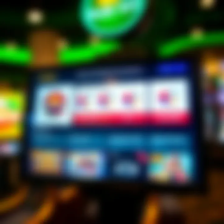 Secure payment options and promotional offers available at Fair Go Casino displayed on a digital screen