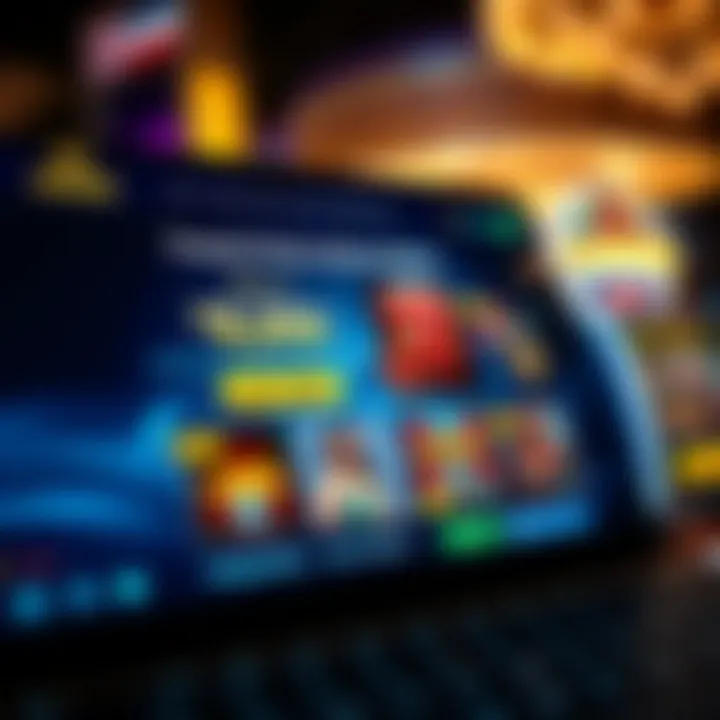 Digital interface showing trusted gaming website with bonus offers and secure payment icons