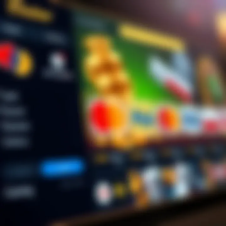 Secure online payment methods icons highlighted on a casino website interface