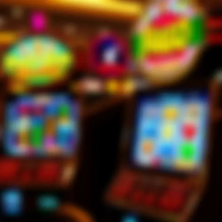 Colorful assortment of slot machine reels displaying various symbols with Australian theme
