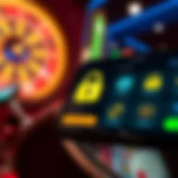 Secure online payment methods and icons representing reliable transactions for mobile casino users