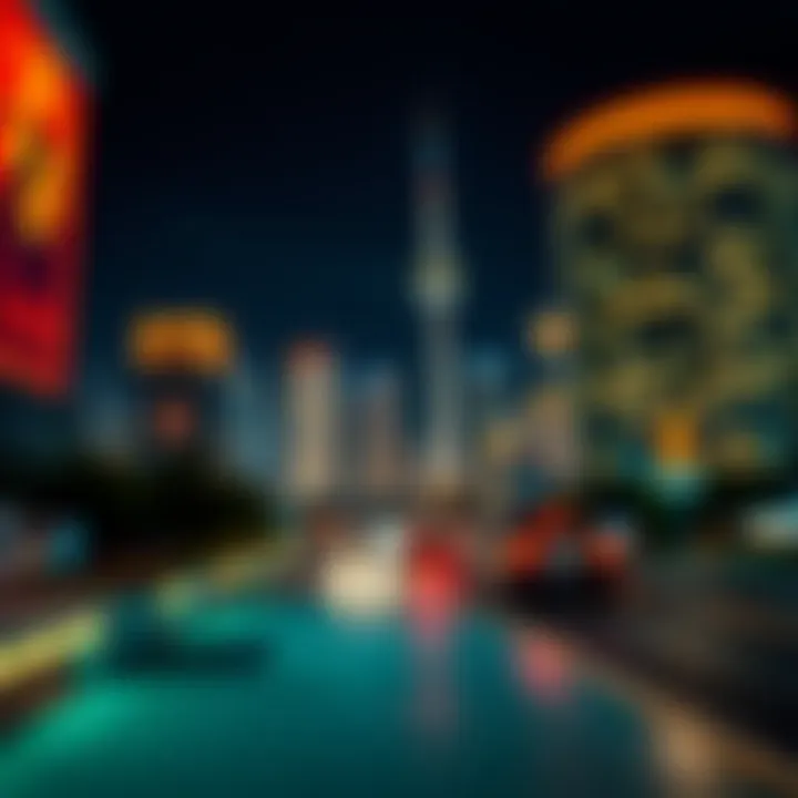 Artwork depicting Indigenous cultural symbols alongside modern cityscape highlighting Indigenous rights and inclusion