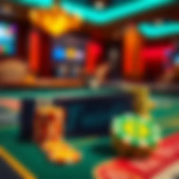 Colorful casino chips and a bonus coupon on a gaming table