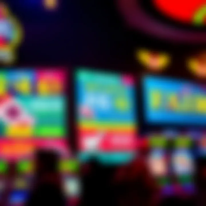 Colorful digital display showcasing exclusive promotional offers and bonus codes for online gaming