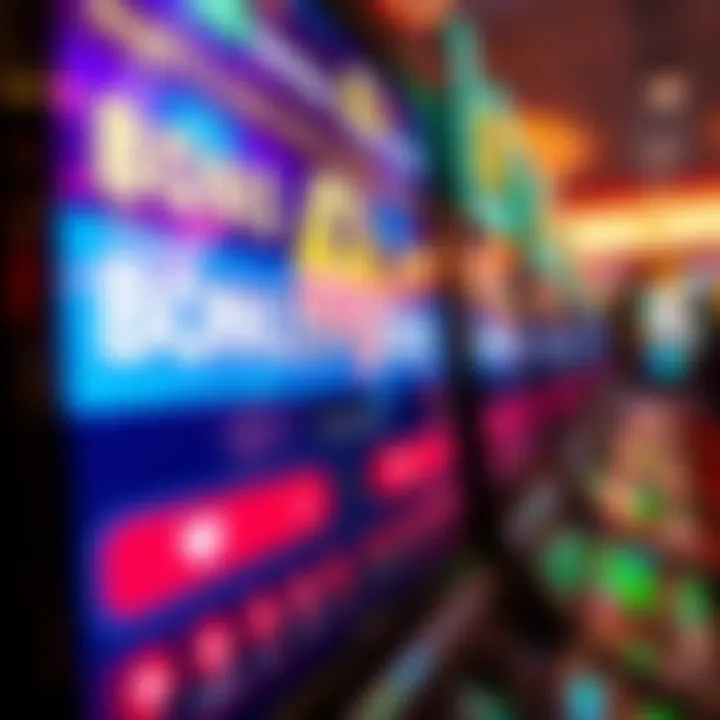Close-up view of a digital screen showing bonus code entry and promotional offers in an online casino