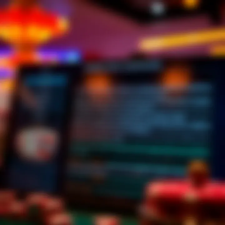 Digital interface showing terms and conditions for casino bonus offers