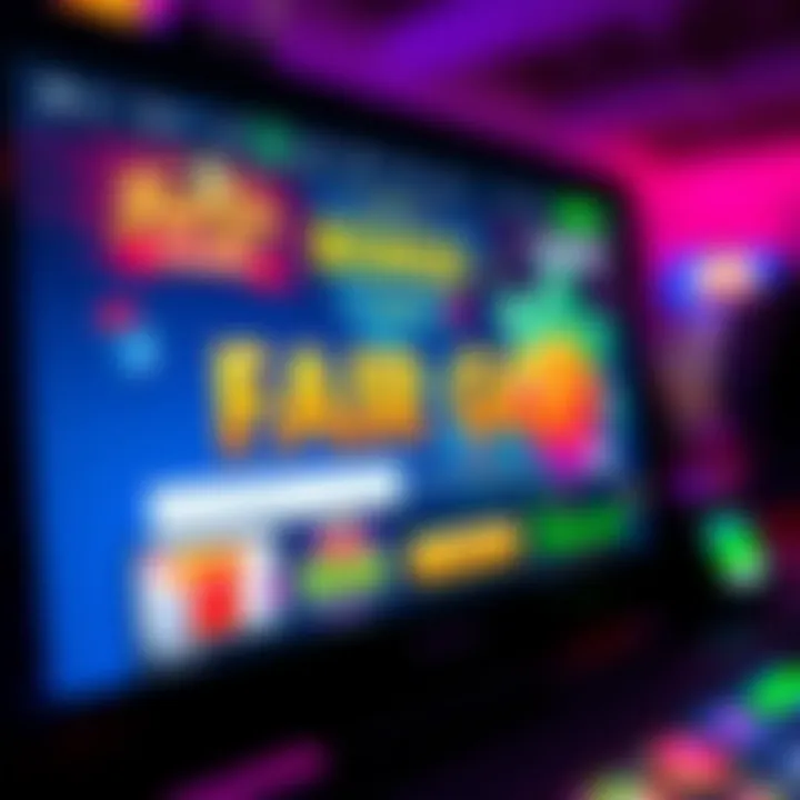 Screenshot of Fair Go Casino bonus code entry screen showing a vibrant online casino interface