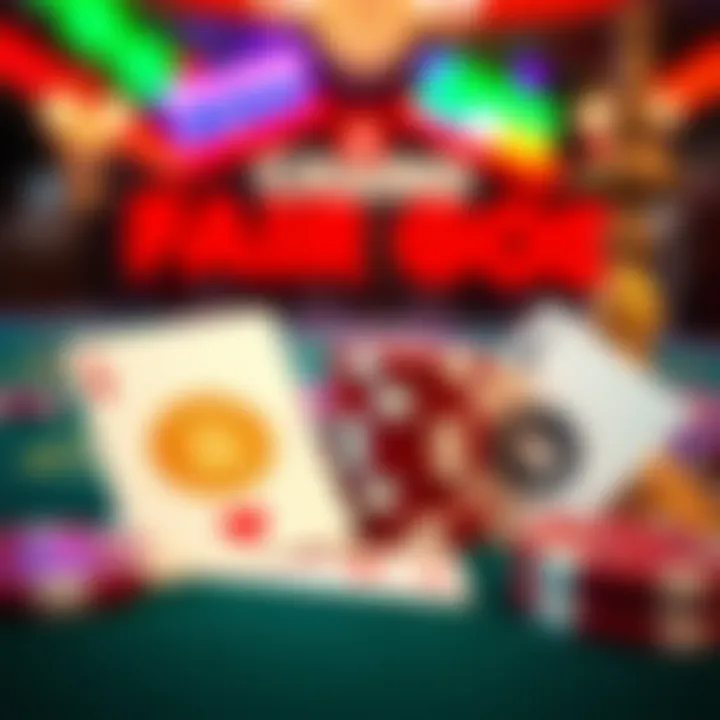 Casino chips and cards representing bonus codes activation