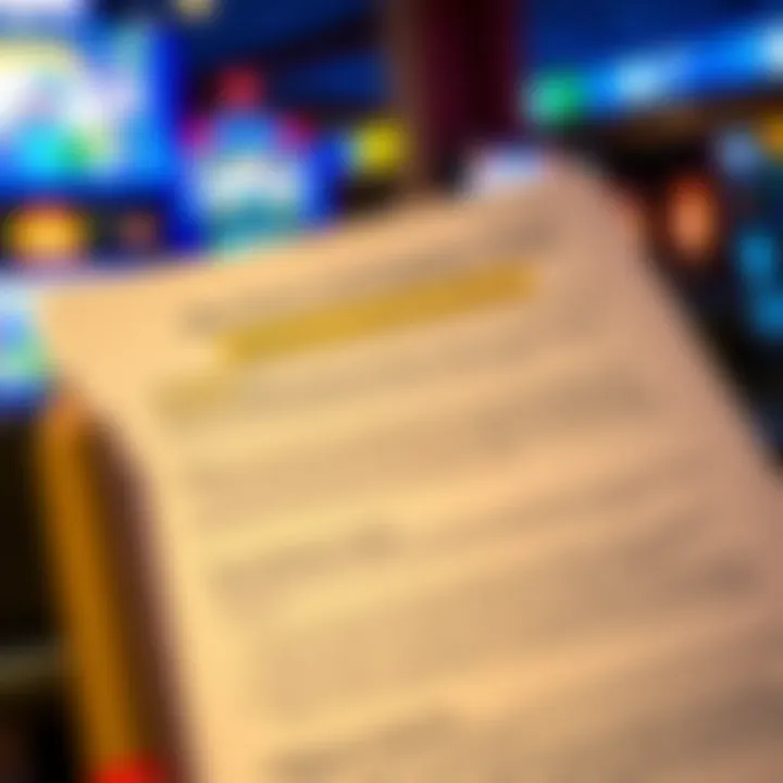 Graphic depicting terms and conditions document with highlighted text and a checklist for eligibility criteria