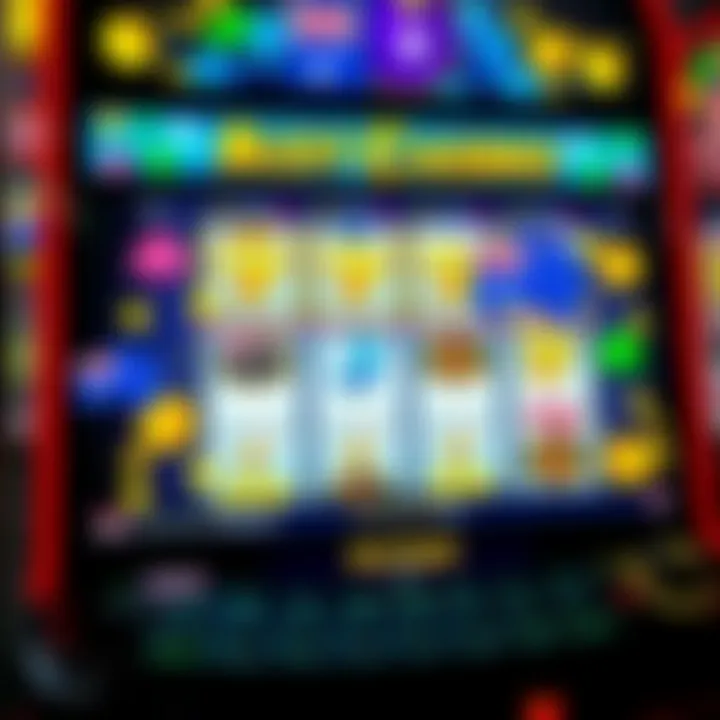 Digital Slot Machine Highlighting Aussie Casino Bonus Offers Digital slot machine displaying winning symbols with Australian-themed decorations