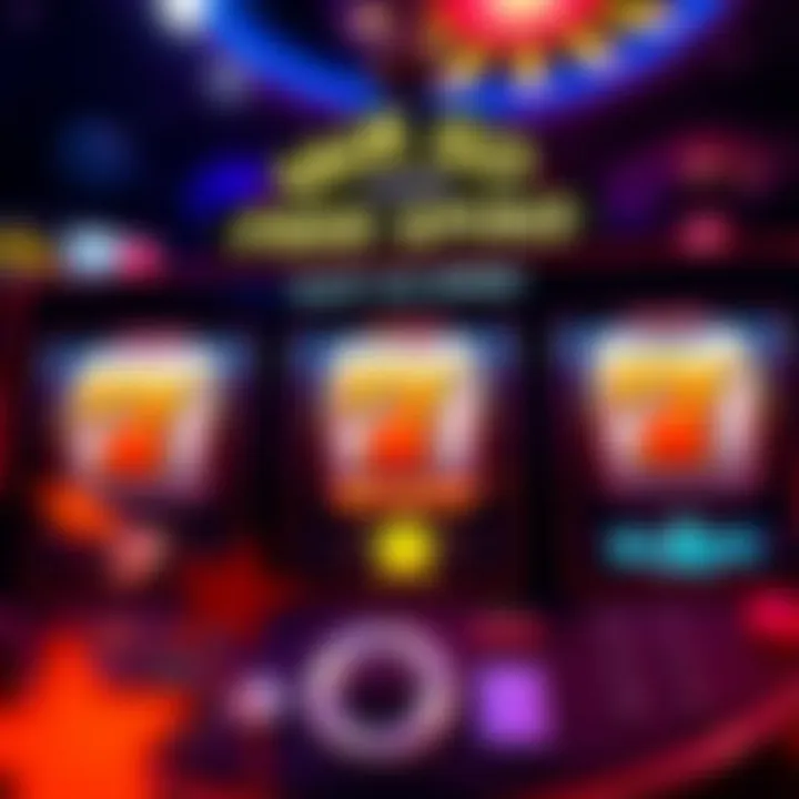 Illustration of a digital slot machine highlighting free spins on an online casino platform