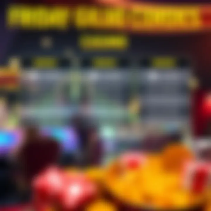 Illustration showing a variety of casino bonus codes for Friday promotions at an online casino platform