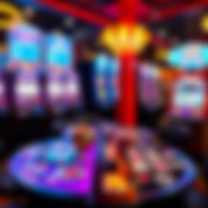 Variety of Pokies and Table Games at Fair Go Casino Brightly colored pokies and table games interface on Fair Go Casino.com
