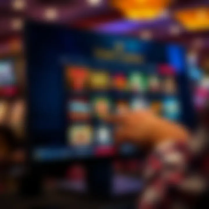 User navigating Fair Go Casino interface on a desktop screen showing game selections