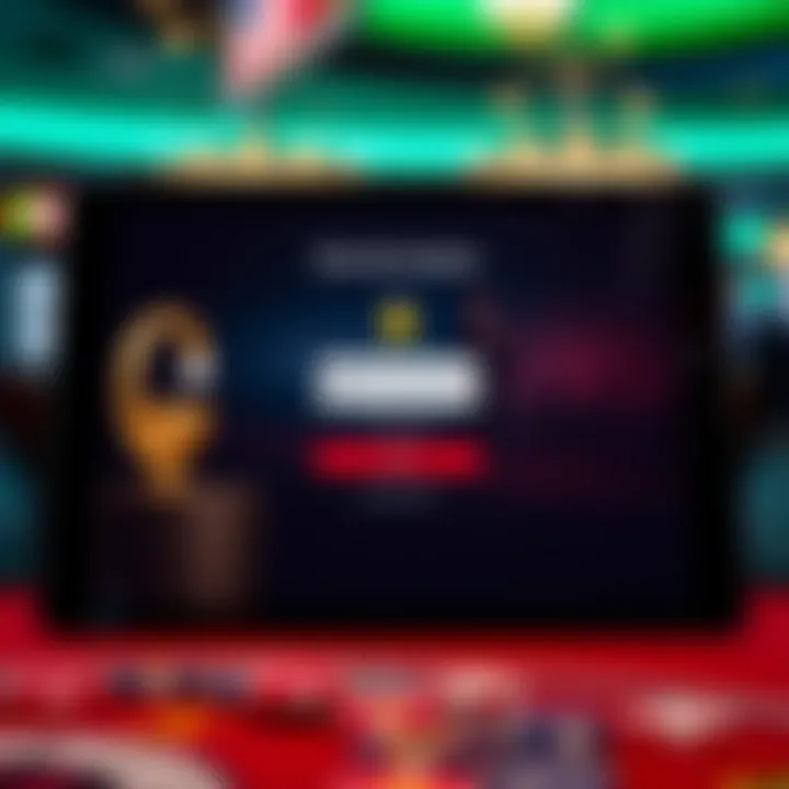 Secure login screen on iPad ensuring safe access to Fair Go Casino account for Australian players