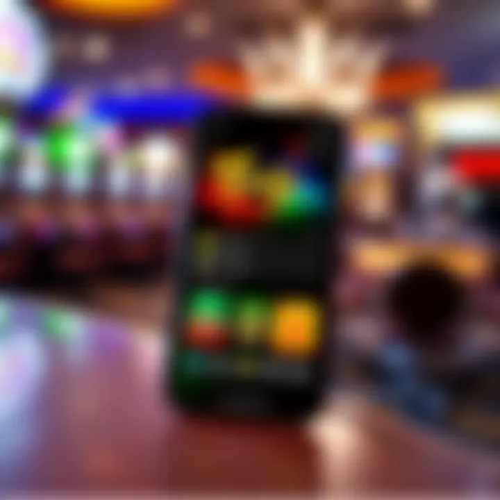 Navigating Fair Go Casino Mobile App Features Smartphone showing the Fair Go Casino app main menu with navigation options