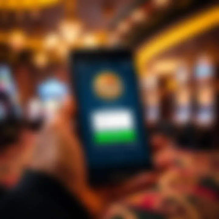 Mobile device displaying the Fair Go Casino login screen with secure access features