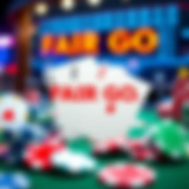 Illustration of casino chips and playing cards symbolizing no deposit bonuses at an online casino