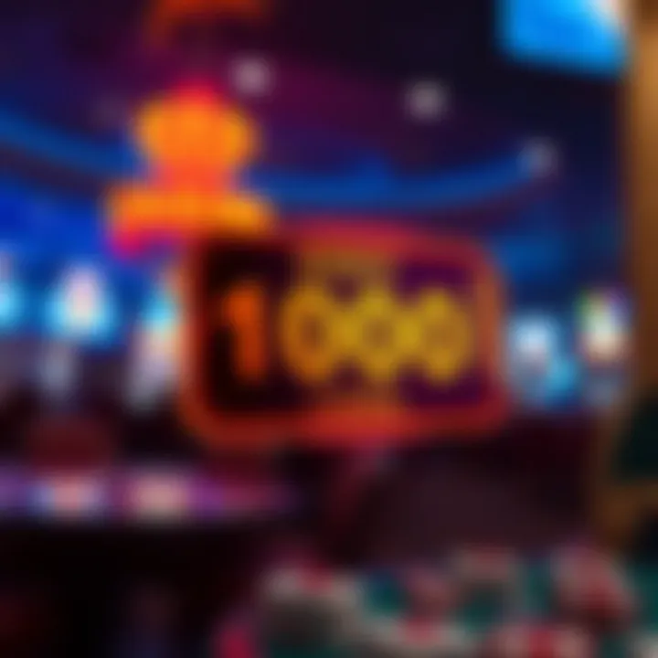 Illustration of a casino bonus code card glowing with digital effects