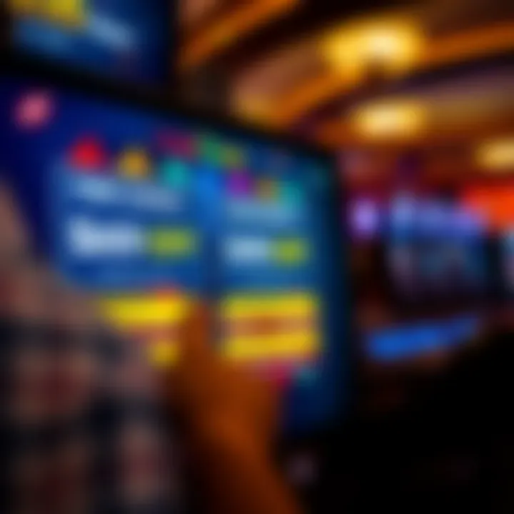 Illustration of a digital casino interface highlighting promotional codes and bonus offers on screen