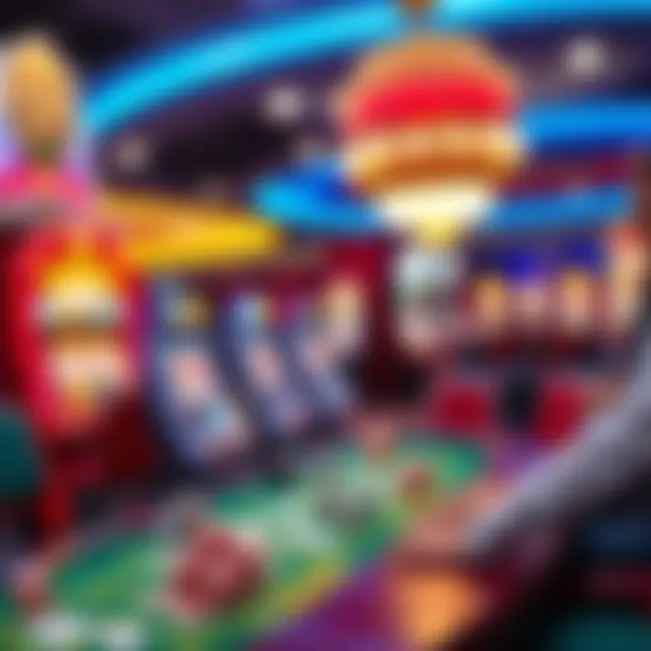 Conceptual illustration of safe and responsible online casino gaming experience