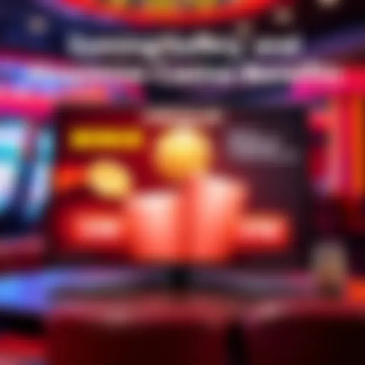 Graphic showing a secure online casino platform with bonus icons and a checklist