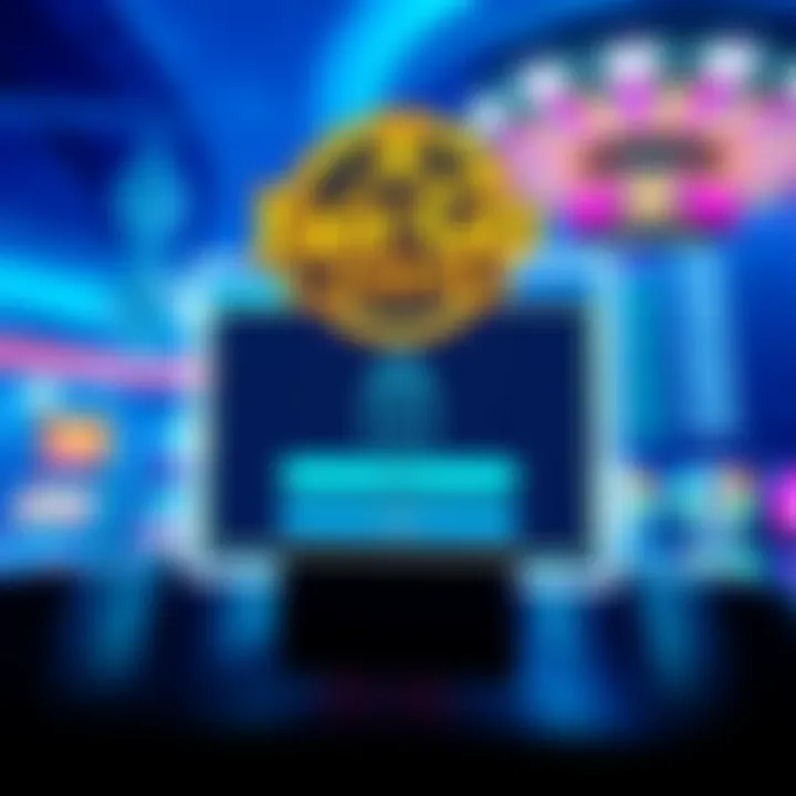 Secure login screen showcasing encryption symbols for online casino app