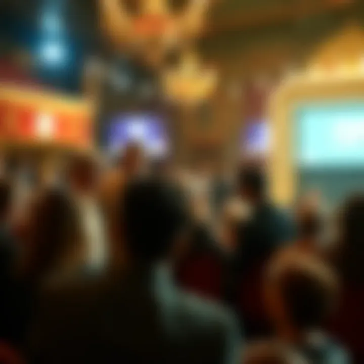 Vintage set of Fair Go with presenters interacting and audience in background