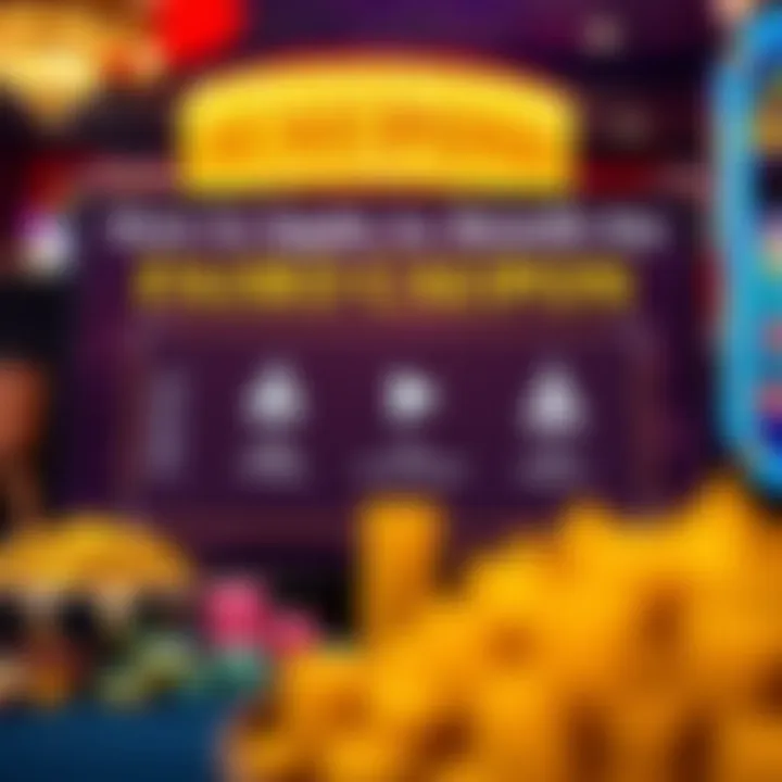 Graphic depicting a user applying online for a financial benefit with icons representing savings and government support