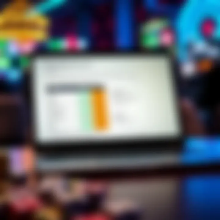 Contract documents and energy plan comparison charts on a laptop display