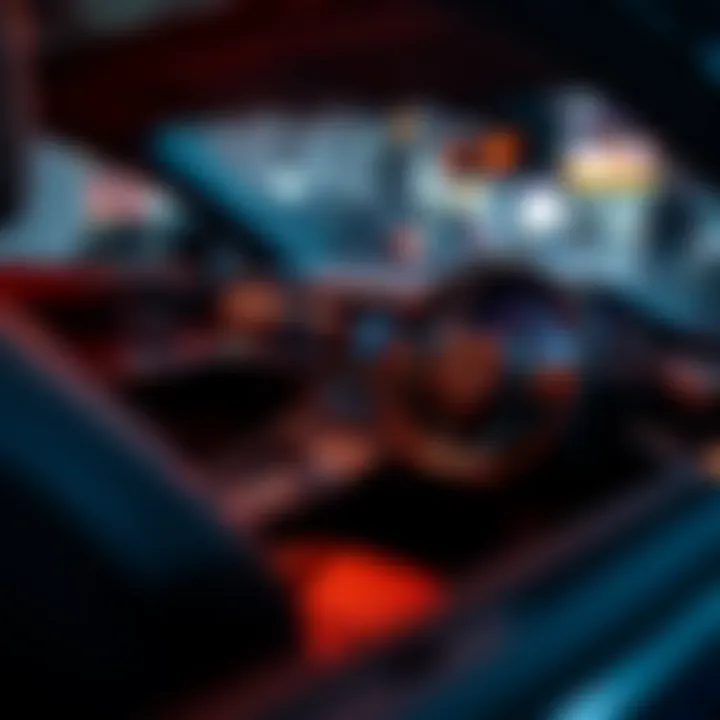 Comfortable car interior showcasing a modern dashboard and steering wheel