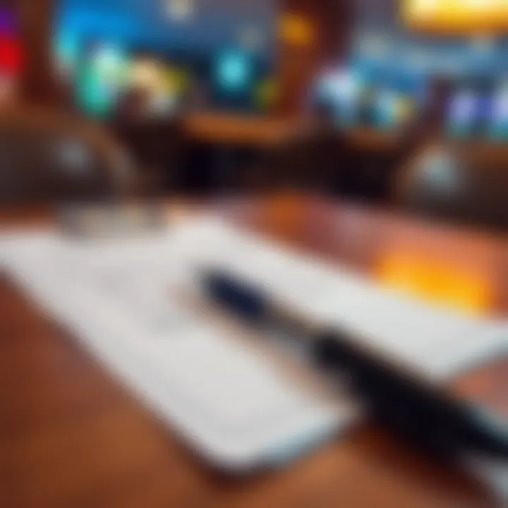 Credit approval document with a pen on a wooden table symbolizing loan application