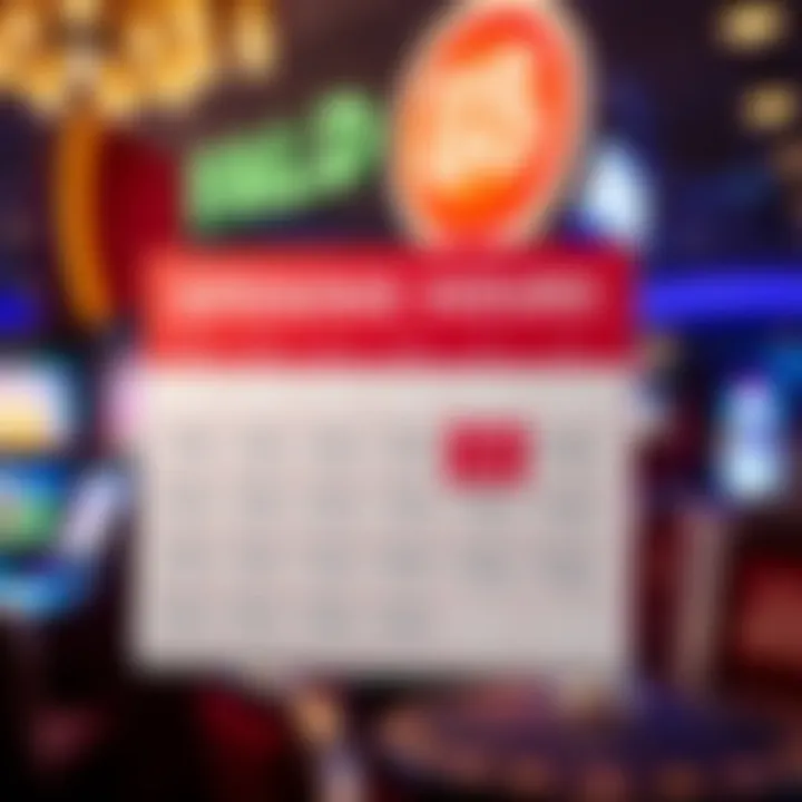 Illustration of a calendar displaying various opening hours for Fair Go Finance locations