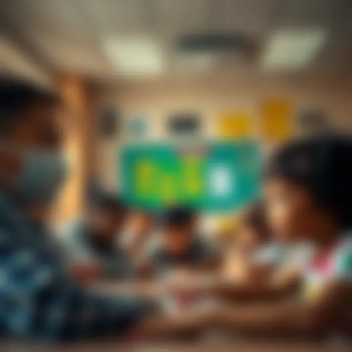 Children of diverse backgrounds learning together in a bright classroom environment