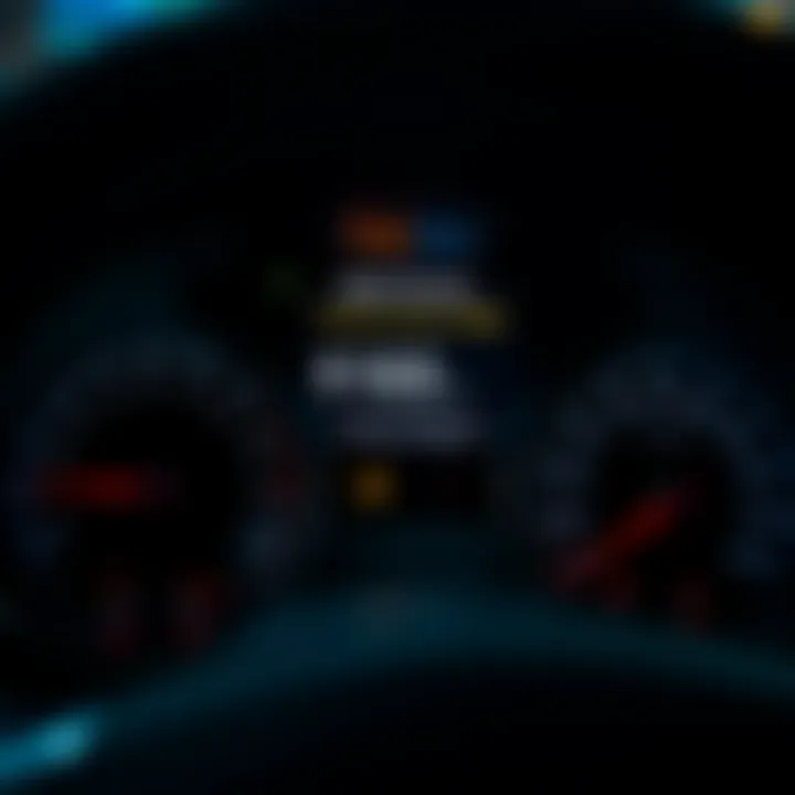 Car dashboard showing insurance discount eligibility status