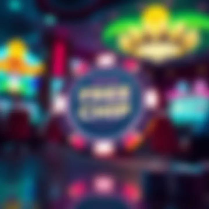 Illustration showing a casino chip with a glowing effect symbolizing a promotional offer