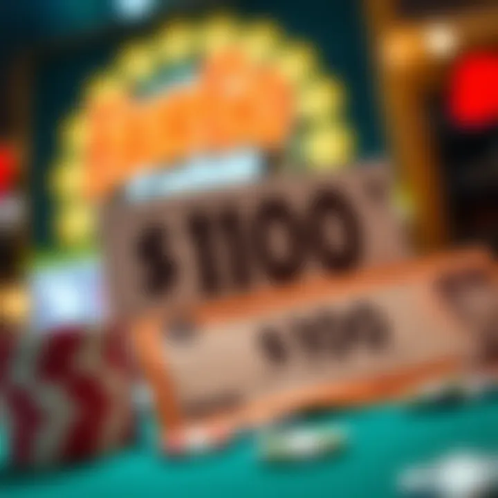 Illustration showing the concept of a $100 promotional offer with Australian currency notes and a voucher