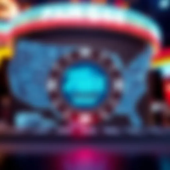 Graphic illustrating a digital casino chip with a glowing free offer tag against a backdrop of US map highlighting online gaming