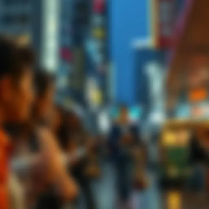 Modern urban scene reflecting diverse Australian community engaged in everyday activities
