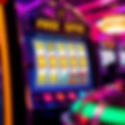 Illustration of a digital slot machine with spinning reels and Australian dollar symbols representing no deposit free spins
