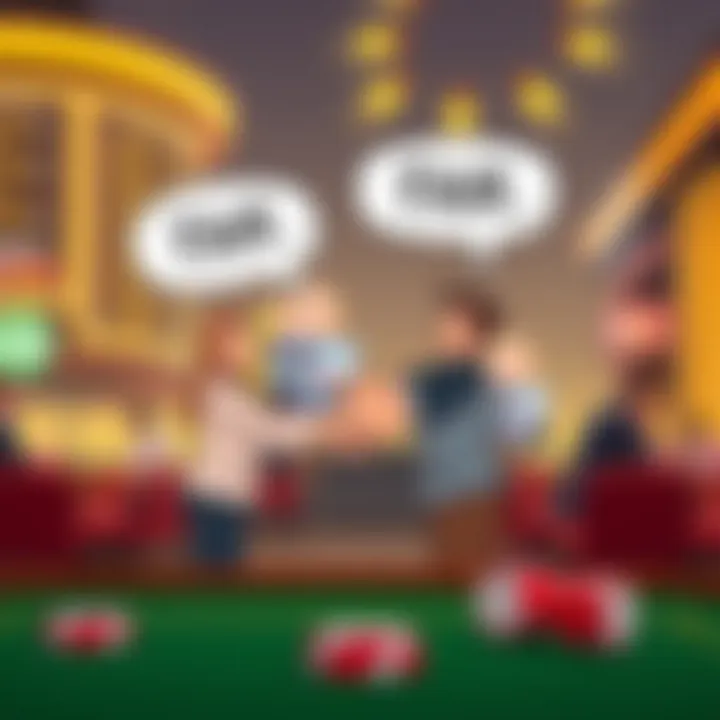 Cartoon-style illustration showing two people shaking hands with the phrase 'Fair Go' in speech bubbles, representing fairness in everyday conversations